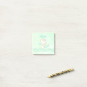 Waterverf Green Cute Custom School Kantoor Post-it® Notes (Op bureau)