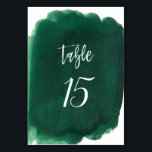 Waterverf Green Emerald Modern Wedding Kaart<br><div class="desc">Waterverf Green Emerald Modern Wedding</div>