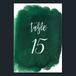 Waterverf Green Emerald Modern Wedding Kaart<br><div class="desc">Waterverf Green Emerald Modern Wedding</div>