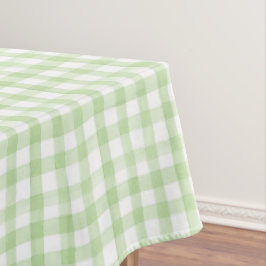 Waterverf Green en White Gingham Wedding Tafelkleed