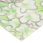 Waterverf Green en White Gingham Wedding Tafelkleed (Gekanteld)