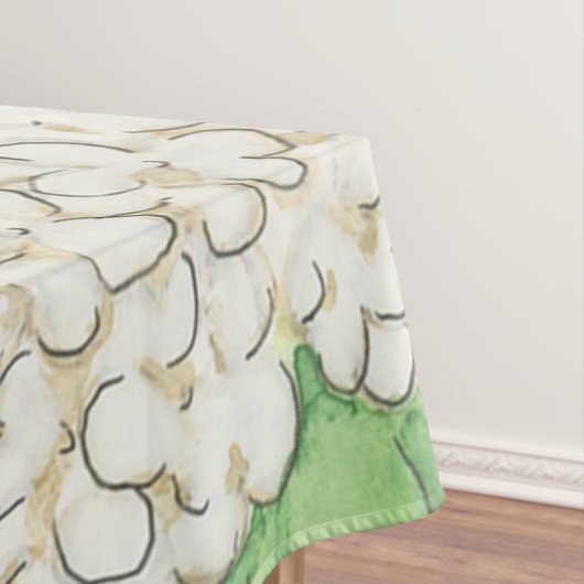 Waterverf Green en White Gingham Wedding Tafelkleed (Voorbeeld)