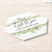 Waterverf Green Foliage Salon Kartonnen Onderzetters (Schuin)