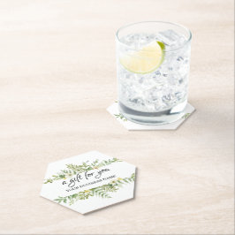 Waterverf Green Foliage Salon Kartonnen Onderzetters