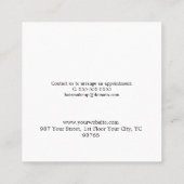 Waterverf Green Foliage Salon Kortingskaartje (Achterkant)