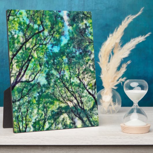 Waterverf Green Forest Fotoplaat (Zijkant)