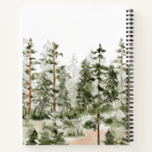 Waterverf Green Forest kookboek recept Notitieboek (Achterkant)