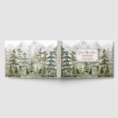 Waterverf Green Forest Mountain Cabin Lake House Gastenboek (Volledig)