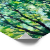 Waterverf Green Forest Poster (Hoek)