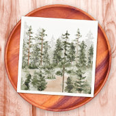 Waterverf Green Forest Servet