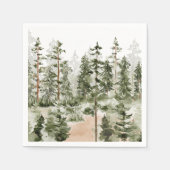 Waterverf Green Forest Servet (Voorkant)