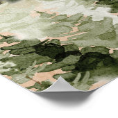 Waterverf Green Forest Wall Art Poster (Hoek)