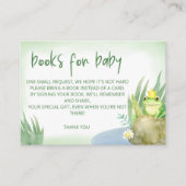 Waterverf Green Frog boeken voor baby ticket Informatiekaartje (Voorkant)