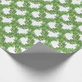Waterverf Green Garland Lattice Cadeaupapier (Hoek)