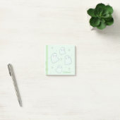 Waterverf Green Girly Ghost Name Notes (Kantoor)