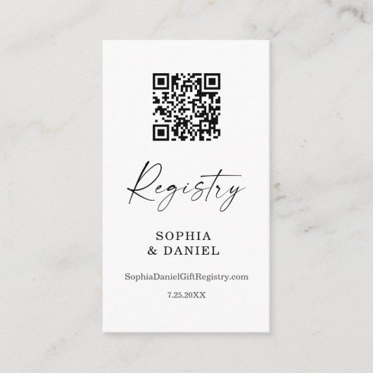 Waterverf Green Gold Bridal Show Registry Kaart (Voorkant)