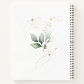 Waterverf Green Gold Foliage Pregnage Journal Notitieboek (Achterkant)