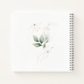 Waterverf Green Gold Foliage Pregnage Journal Notitieboek (Achterkant)