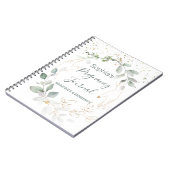 Waterverf Green Gold Foliage Pregnage Journal Notitieboek (Linkerzijde)