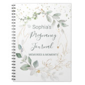 Waterverf Green Gold Foliage Pregnage Journal Notitieboek (Voorkant)