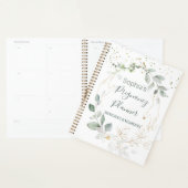 Waterverf Green Gold Foliage Pregnancy Planner (Display)