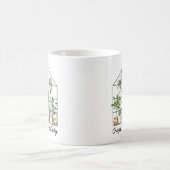 Waterverf Green House Plant Quote Koffiemok (Center)