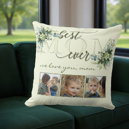 Waterverf Green laat mam foto Pillow Kussen