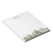 Waterverf Green Pine Forest Notitieblok (Schuin)