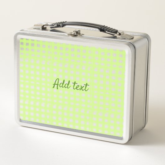 Waterverf Green Plaid Ginham Gepersonaliseerde Voe (Voorkant)