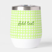 Waterverf Green Plaid Ginham Gepersonaliseerde Voe (Voorkant)