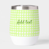 Waterverf Green Plaid Ginham Gepersonaliseerde Voe (Achterkant)