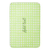 Waterverf Green Plaid Ginham Gepersonaliseerde Voe Badmat (Voorkant Verticaal)