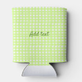 Waterverf Green Plaid Ginham Gepersonaliseerde Voe Blikjeskoeler (Achterkant)