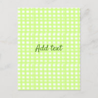 Waterverf Green Plaid Ginham Gepersonaliseerde Voe