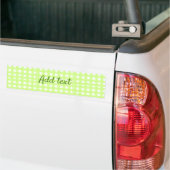 Waterverf Green Plaid Ginham Gepersonaliseerde Voe Bumpersticker (Op Truck)