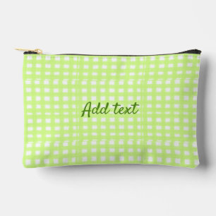 Waterverf Green Plaid Ginham Gepersonaliseerde Voe Etui