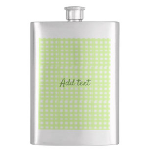 Waterverf Green Plaid Ginham Gepersonaliseerde Voe Flacon