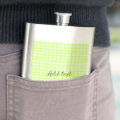 Waterverf Green Plaid Ginham Gepersonaliseerde Voe Flacon (Voorbeeld)