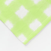 Waterverf Green Plaid Ginham Gepersonaliseerde Voe Fleece Deken (Hoek)