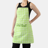 Waterverf Green Plaid Ginham Gepersonaliseerde Voe Schort (Insitu)