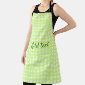Waterverf Green Plaid Ginham Gepersonaliseerde Voe Schort (Insitu)