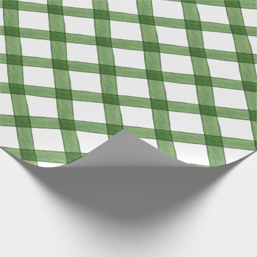 Waterverf Green Pset Kerstmis Cadeaupapier (Hoek)