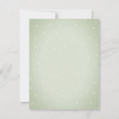 Waterverf Green Rozen Rehearings Dinner Kaart (Achterkant)