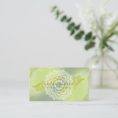 Waterverf Green Splatter Abstracte Mandala Art Visitekaartje (Staand voorkant)