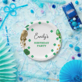 Waterverf Green St Patrick's Day Verjaardagsfeest Papieren Bordje (Feest)