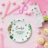 Waterverf Green St Patrick's Day Verjaardagsfeest Papieren Bordje (Feest)