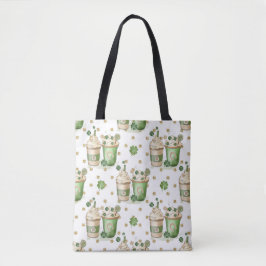  WATERVERF GREEN & TAN IRISH BEVERAGE TOTE BAG