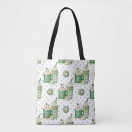  WATERVERF GREEN & TAN IRISH BEVERAGE TOTE BAG