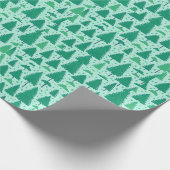 Waterverf Green Trees Pattern Cadeaupapier (Hoek)