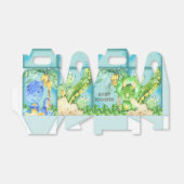 Waterverf Green Triceratops Boy Baby shower Bedankdoosjes (Uitgevouwen)